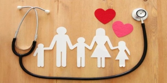 A stethoscope and paper cutout of a family

AI-generated content may be incorrect.